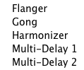 Liste de scripts