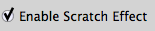 Effet Scratch